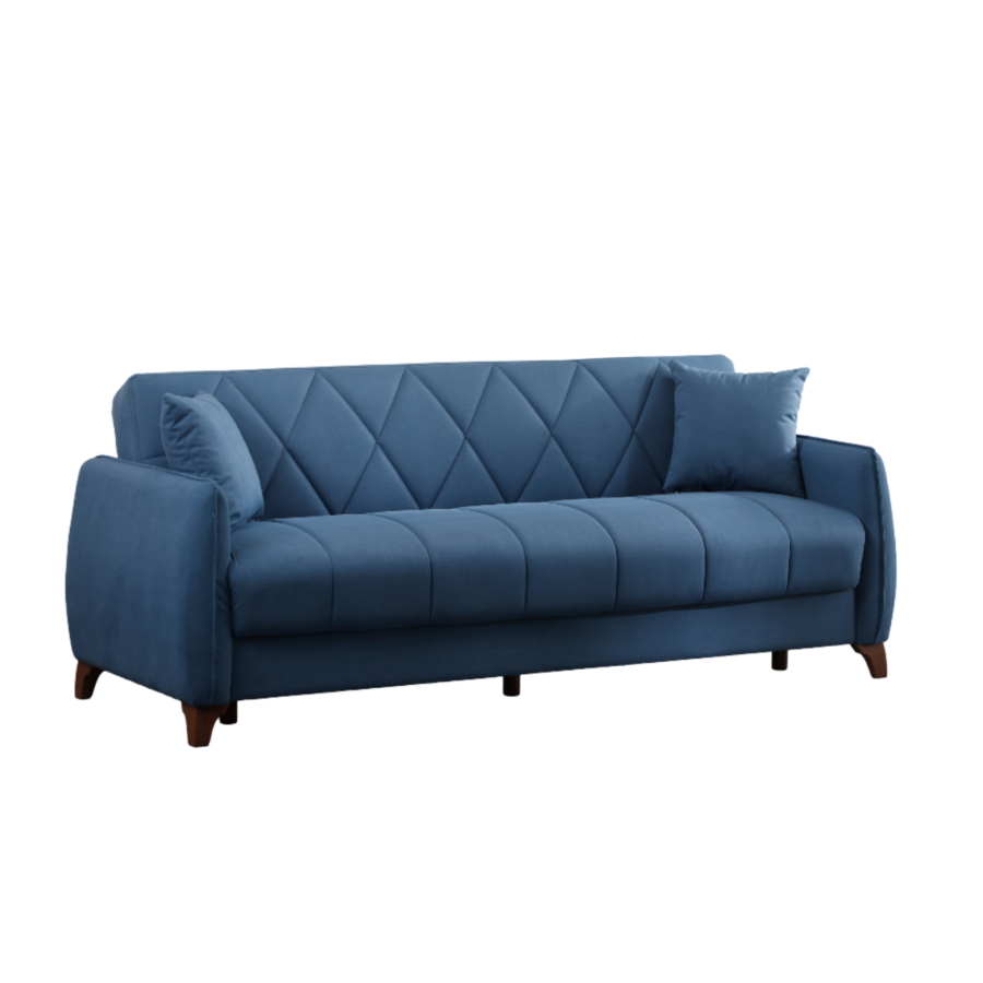 Canapé-Lit TICO + Fonction De Rangement - Bleu Sofa-printemps