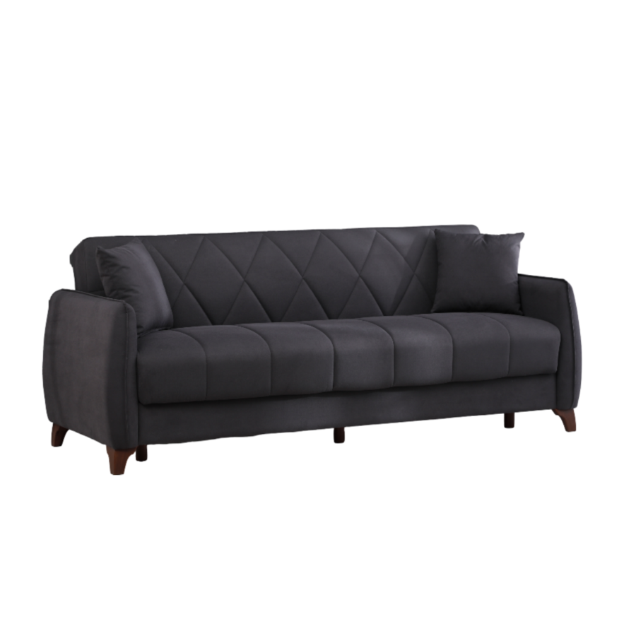 Canapé-Lit TICO + Fonction De Rangement - Gris Foncé Sofa-printemps