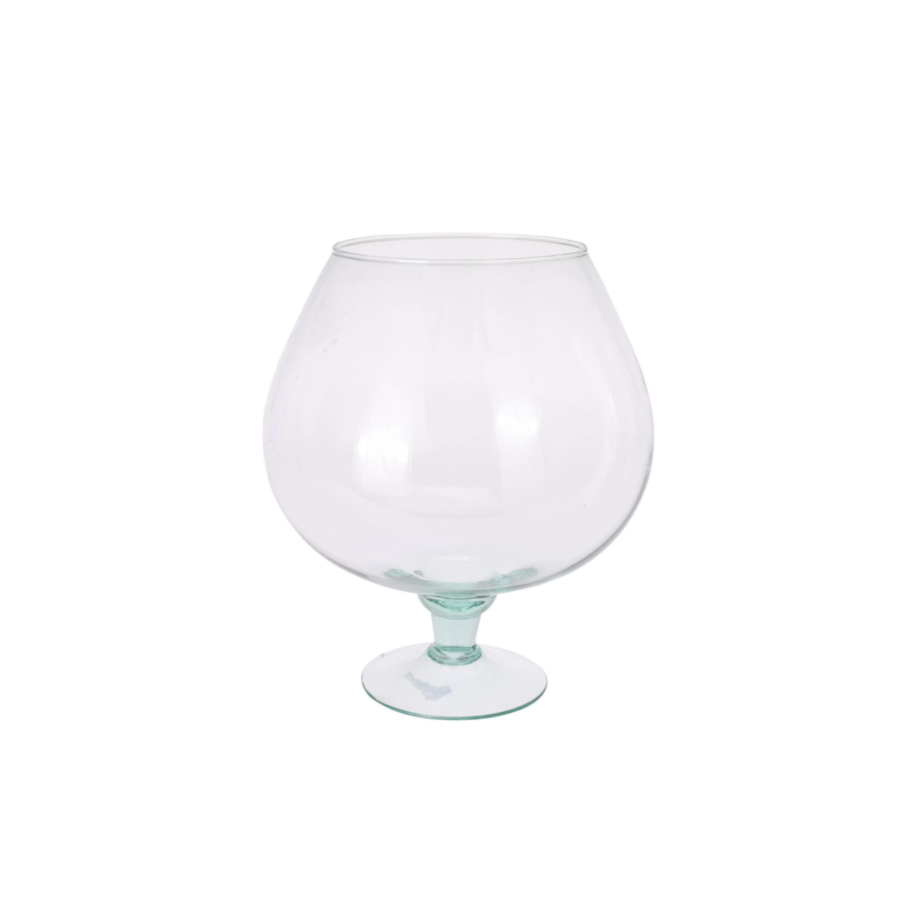 VASE EN VERRE 22,5cm - Blanc Vases