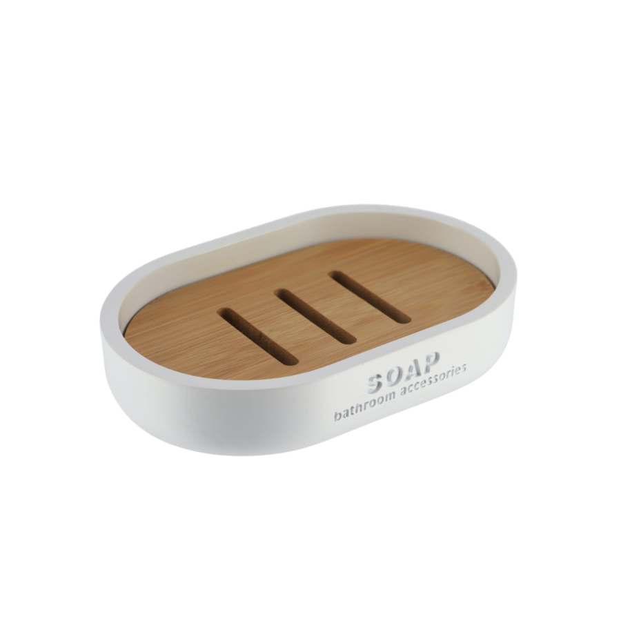 Porte Savon PRESTIGE - Blanc Gobelets et distributeurs de savon