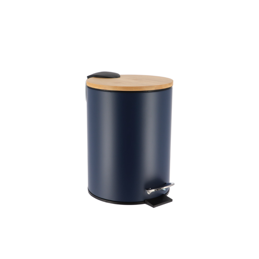 POUBELLE PRESTIGE Avec FREIN DE CHUTE 3L - Bleu Poubelles de salle de bain