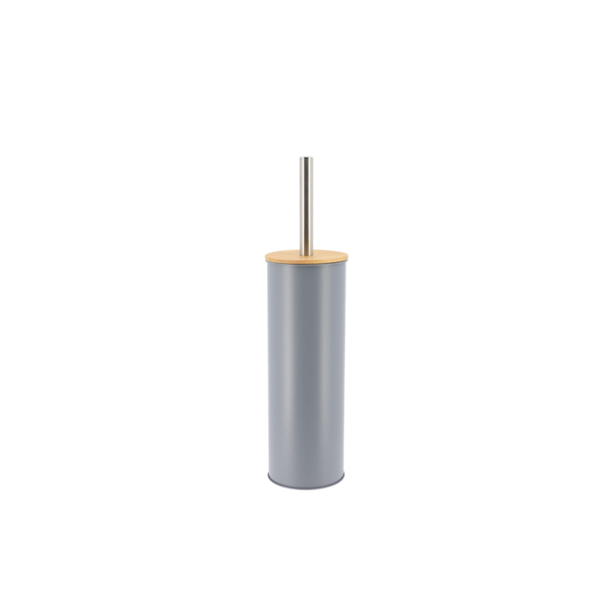BROSSE WC PRESTIGE Métal Avec Couvercle - Gris Brosses WC