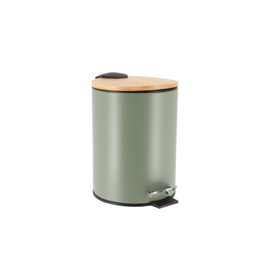 POUBELLE PRESTIGE Avec FREIN DE CHUTE 3L - KAKI Poubelles de salle de bain