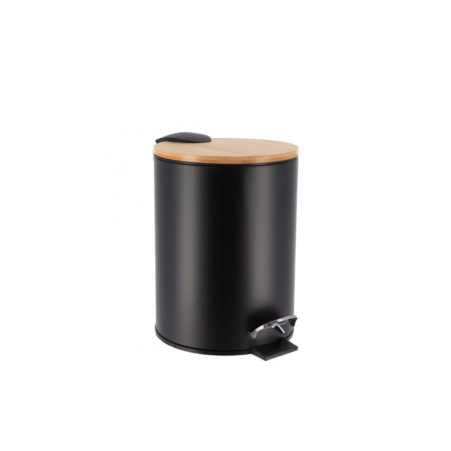 POUBELLE PRESTIGE Avec FREIN DE CHUTE 3L - Noir Poubelles de salle de bain