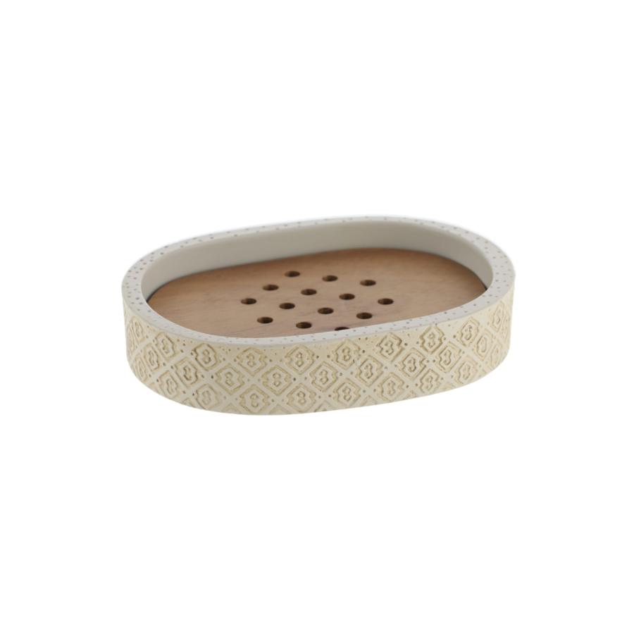 Porte Savon GRAVE - Beige Gobelets et distributeurs de savon