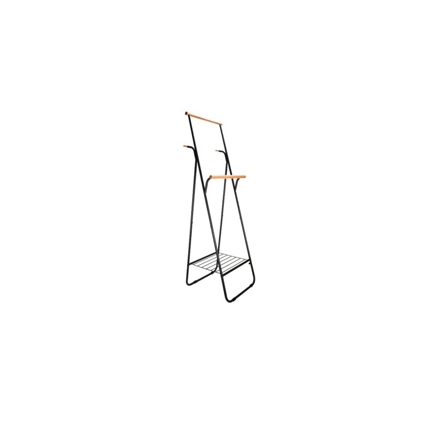 Support Pour Cintre BUTTITTA - Noir / Beige Accessoires-rangements