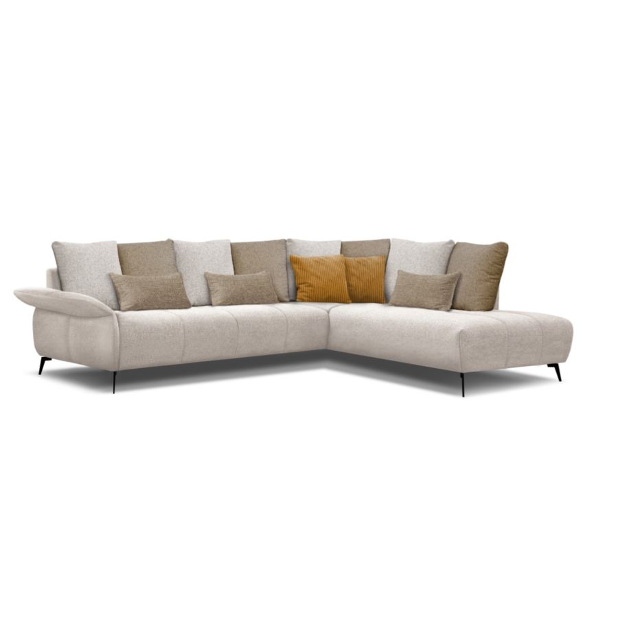 CANAPE D'ANGLE DROIT DRESSEN Avec Accoudoir INCLINABLE Promos printemps