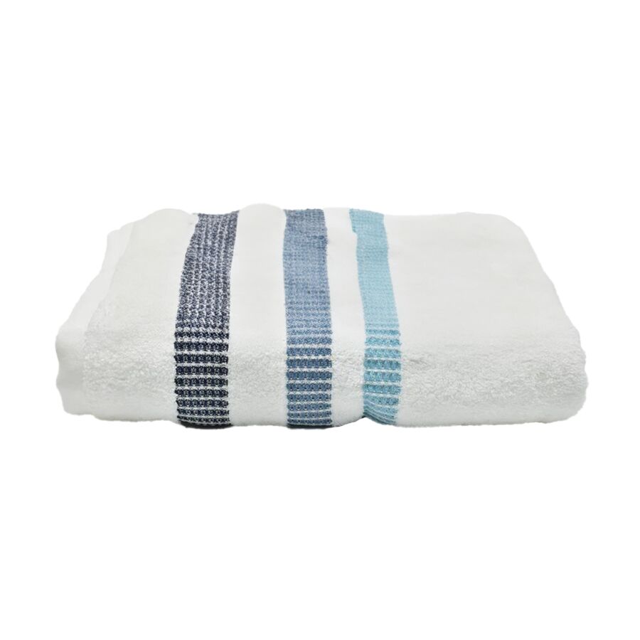 SERVIETTE BAIN CHLOE 100x140cm - Blanc Promos printemps