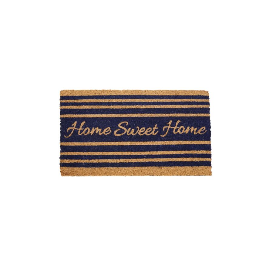 Paillasson Home sweet home - Marron / Bleu foncé Paillasons