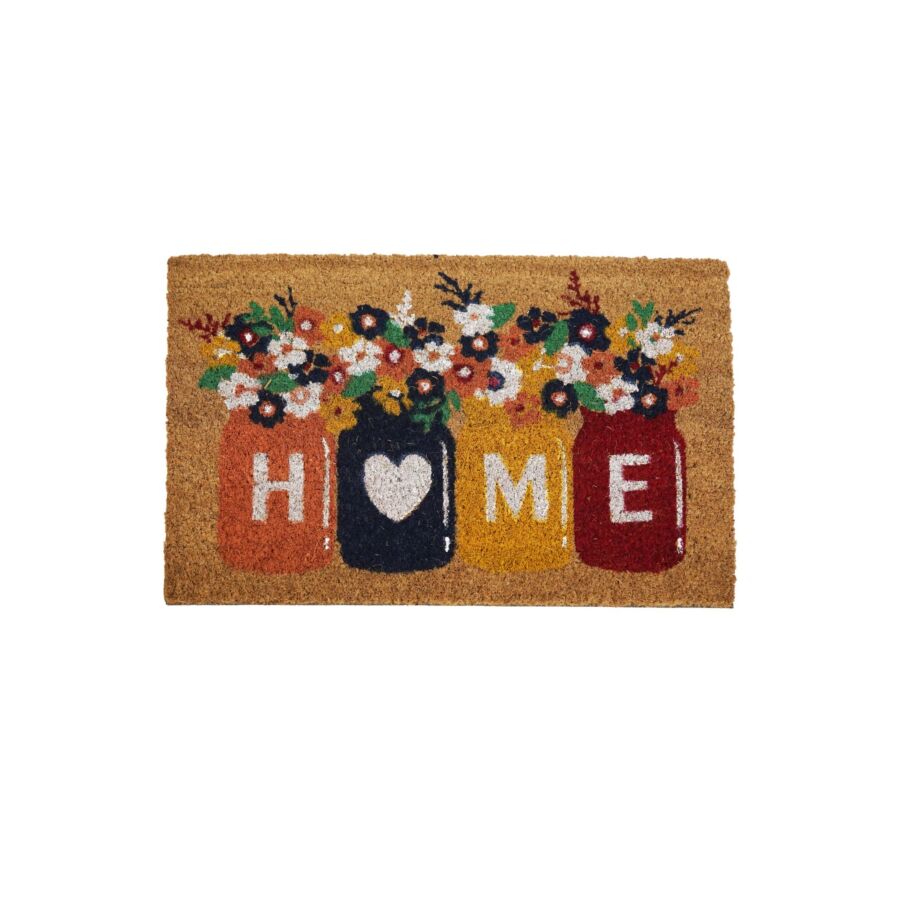 Paillasson Flowerpots Home - Multicouleur Paillasons