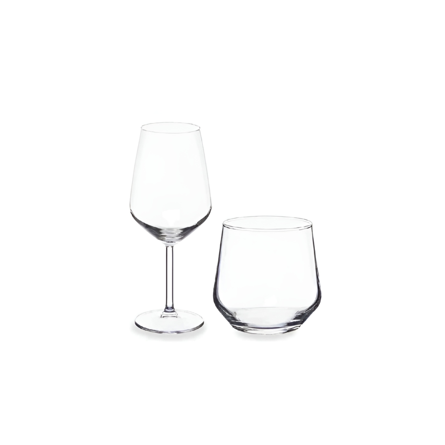 Set De 12 verres ALLEGRA - Blanc Verres d'eau