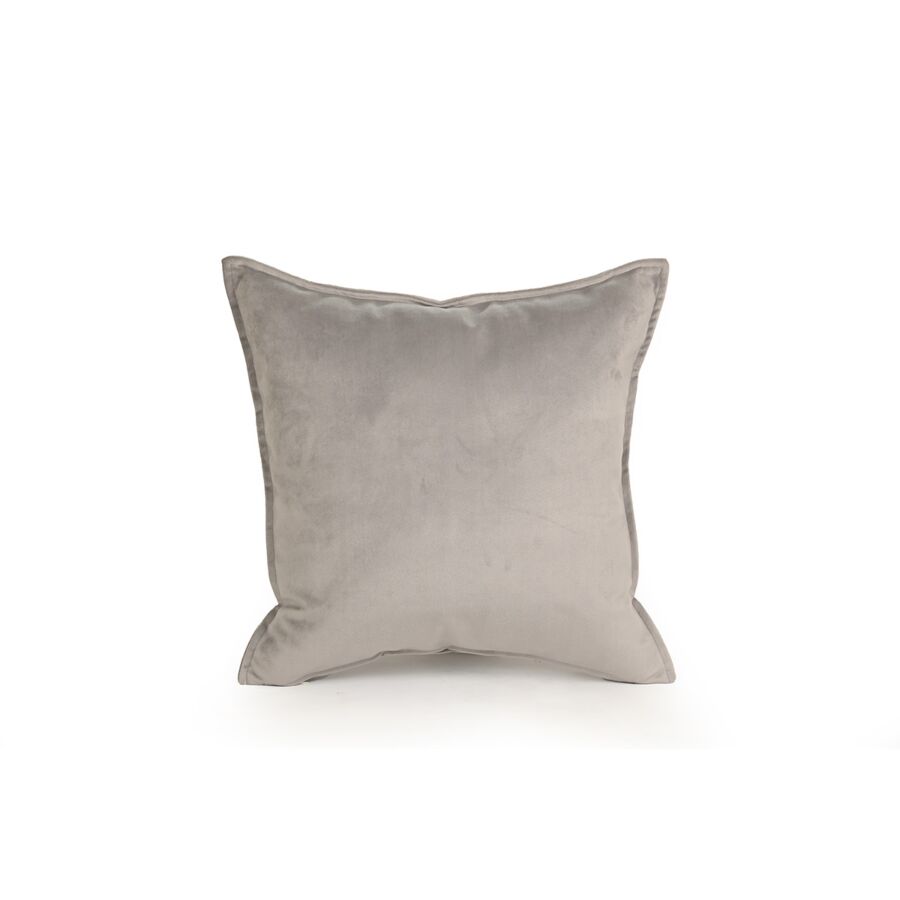 Coussin Carré Velours - Gris Textile Ramadan