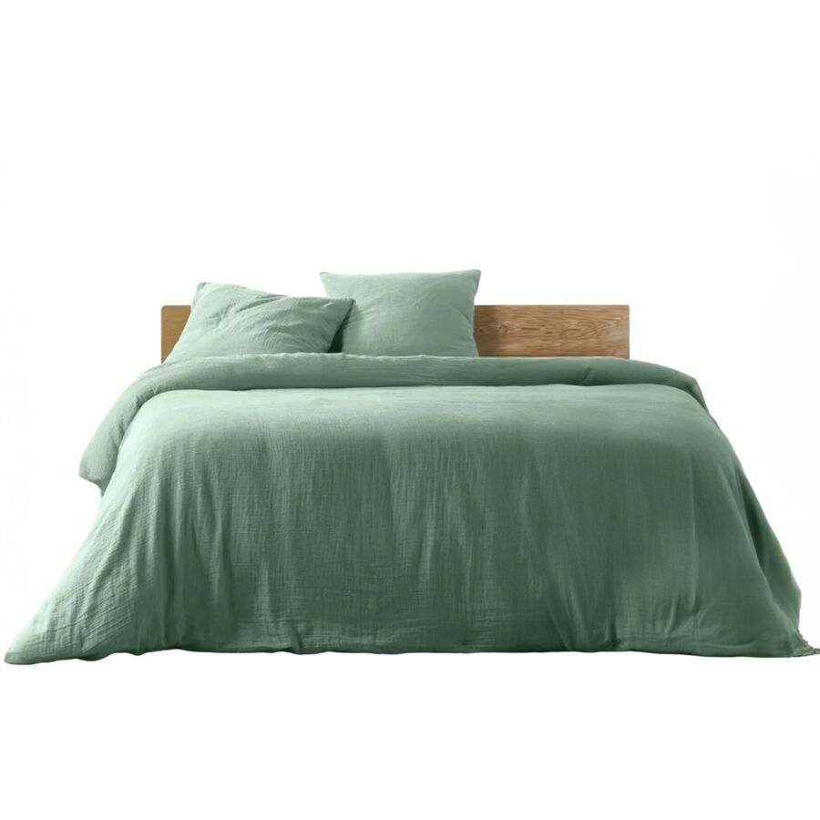 Parure De Lit 3 Pièces ANGELIA - Vert Promos printemps