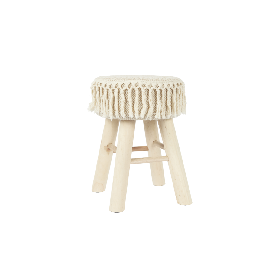 TABOURET PAMPA - Beige Meubles décoratifs