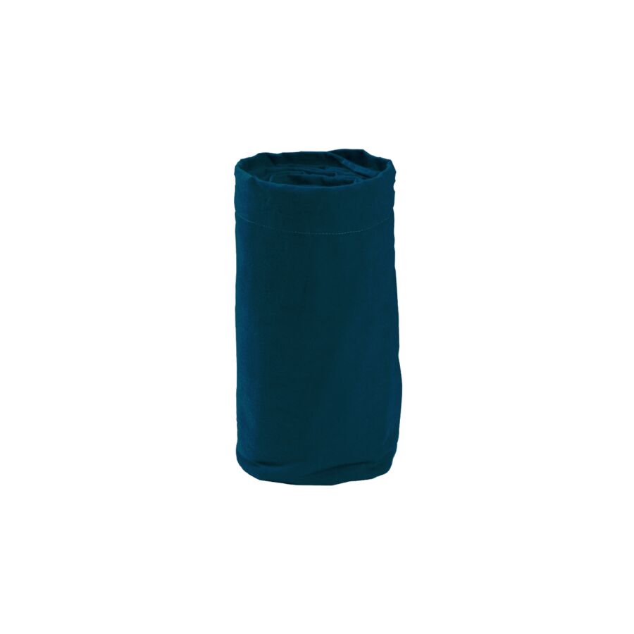 Drap Housse UNI FLANELLE - Bleu Marine Promos printemps