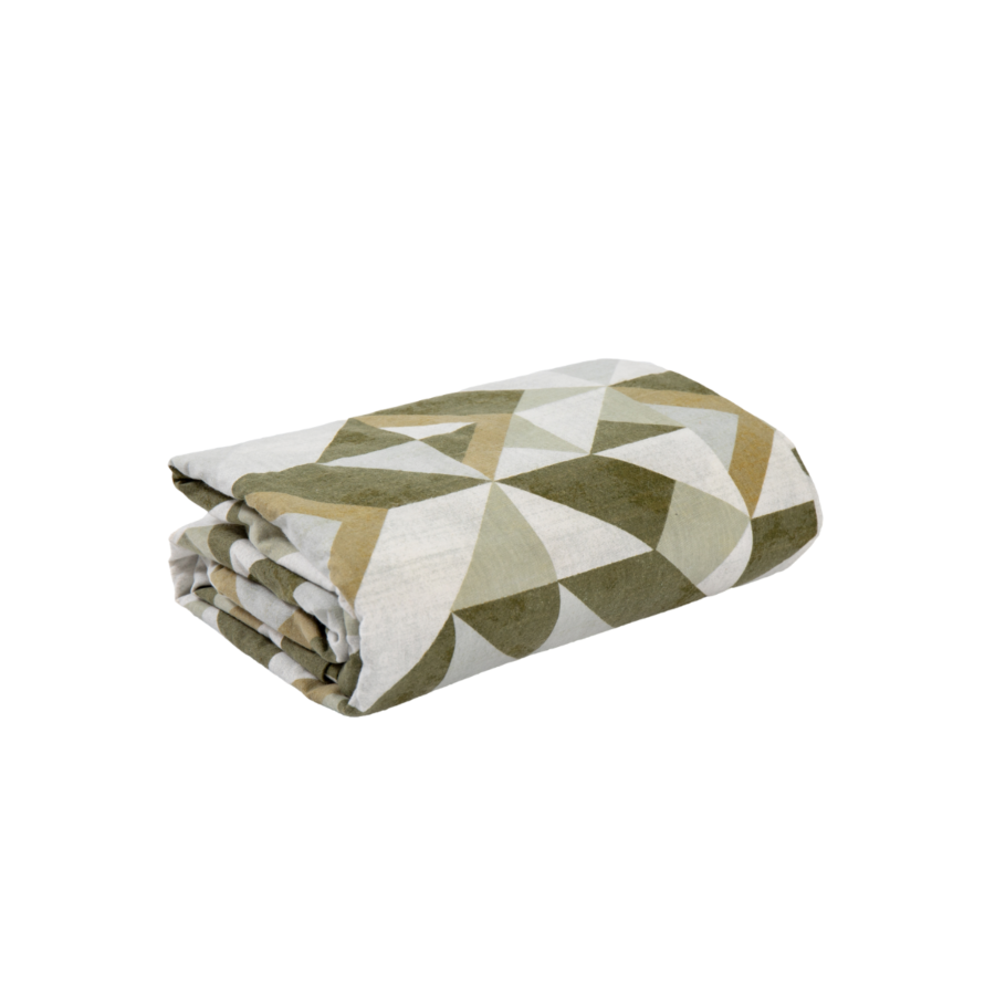 Housse De Couette ASYMETRY 260x240cm - Vert Promos printemps