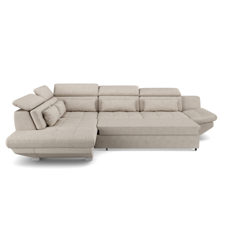 Canapé d'angle gauche NEW ETERNITY avec fonction lit + tiroir Promos printemps