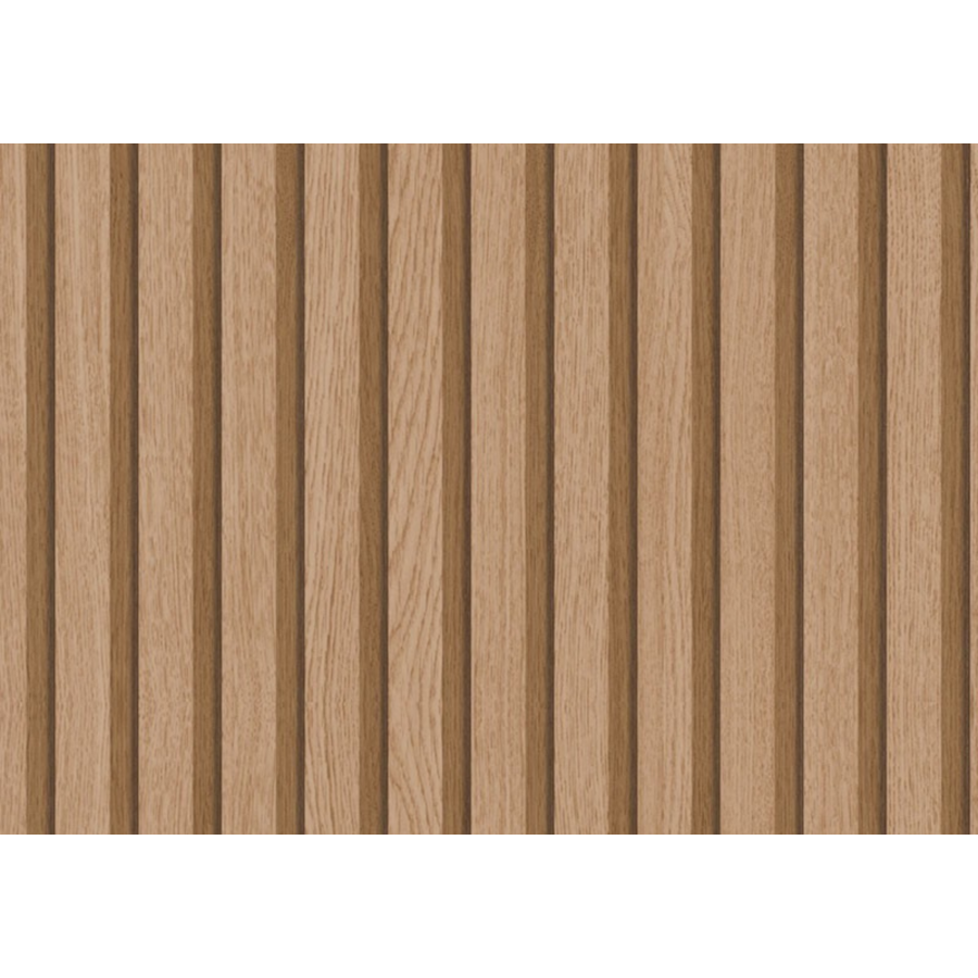 Papier Peint Effet Bardage 10m - Marron Papier peint