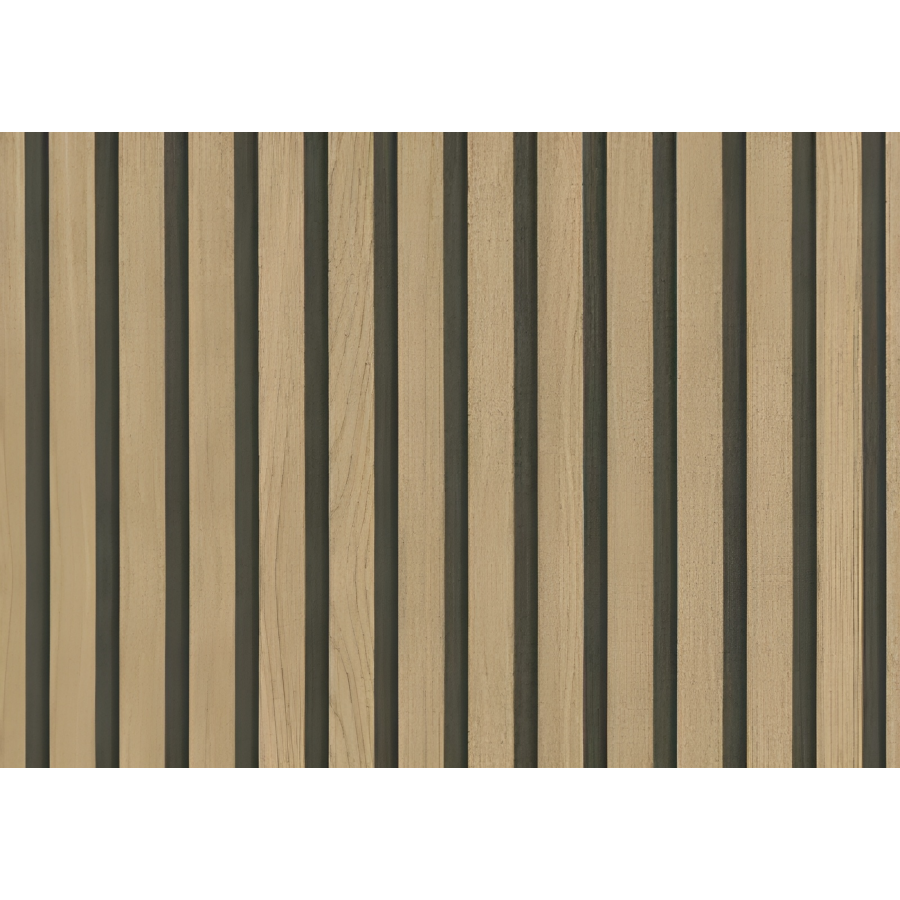 Papier Peint Effet Bardage 10m - Marron / Noir Papier peint