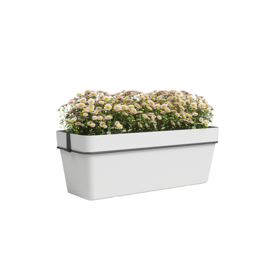 Pot à plantes Capri 50cm - Blanc Soldes été