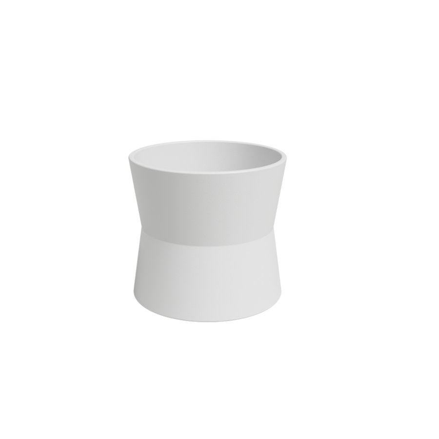 Pot Diana 14cm - Blanc Décorations