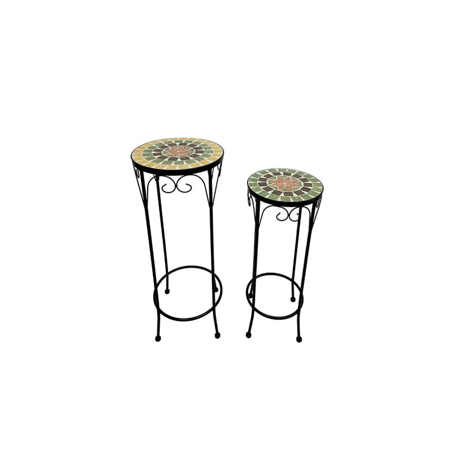 SET DE 2 TABLES GIGONE Rondes CLASSIC CHARM - Multicouleur Meubles jardin