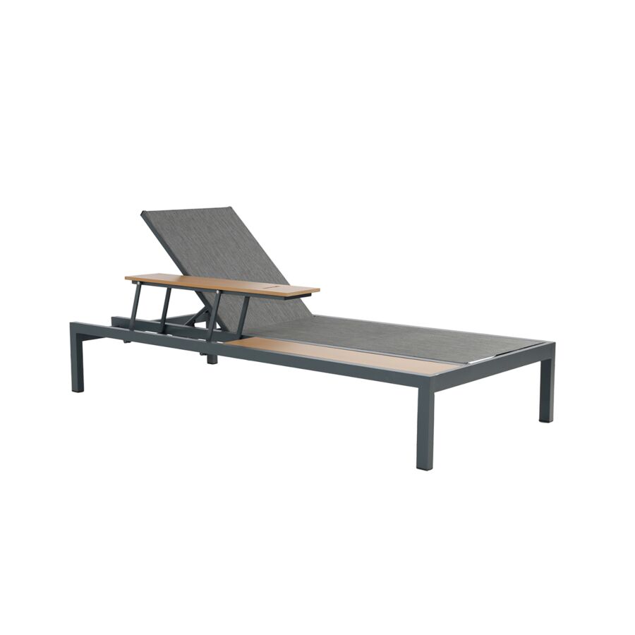 BAIN DE SOLEIL SUNNY LIFE SINGLE - GRIS FONCE Meubles jardin