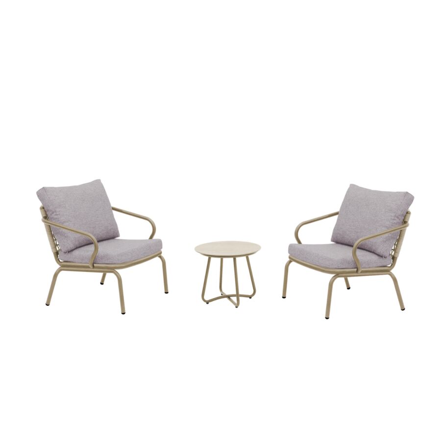 SET BALCON ALICIA Avec TABLE BASSE Meubles jardin
