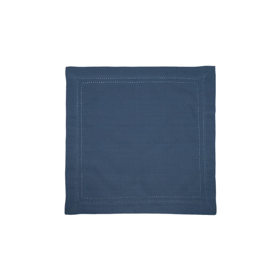SET DE 2 SERVIETTES EN COTON 40X40cm - Bleu Nappe et serviettes