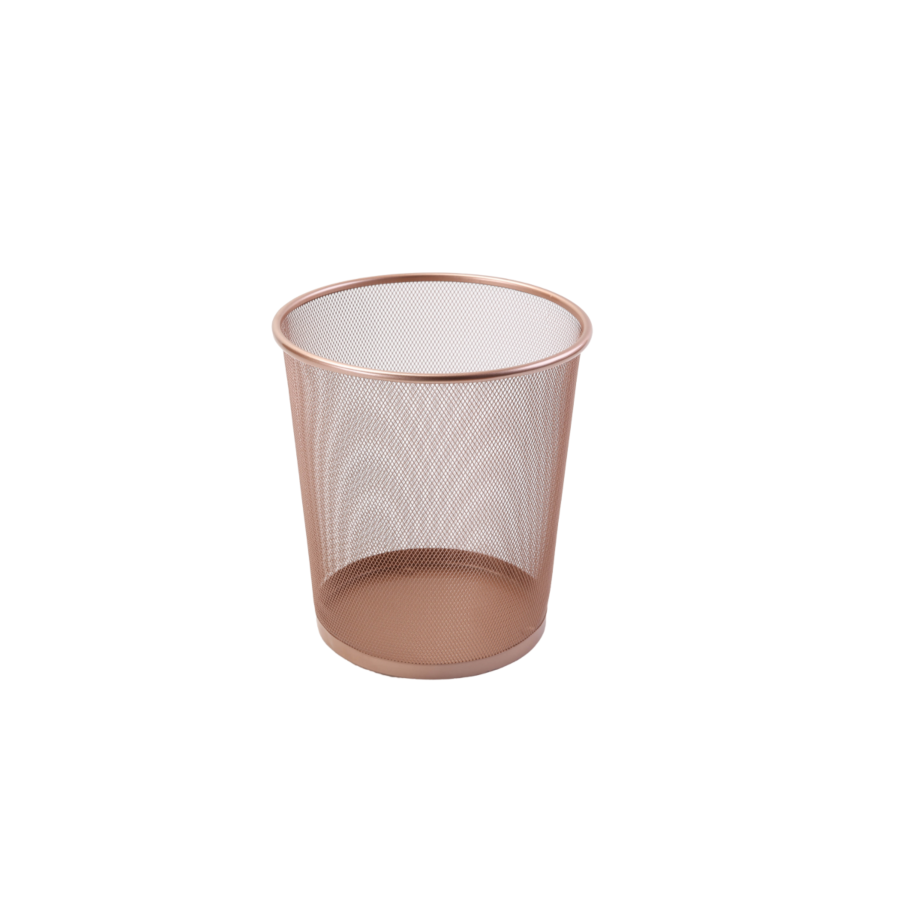 Poubelle en métal - Rose Doré Poubelles de Bureau