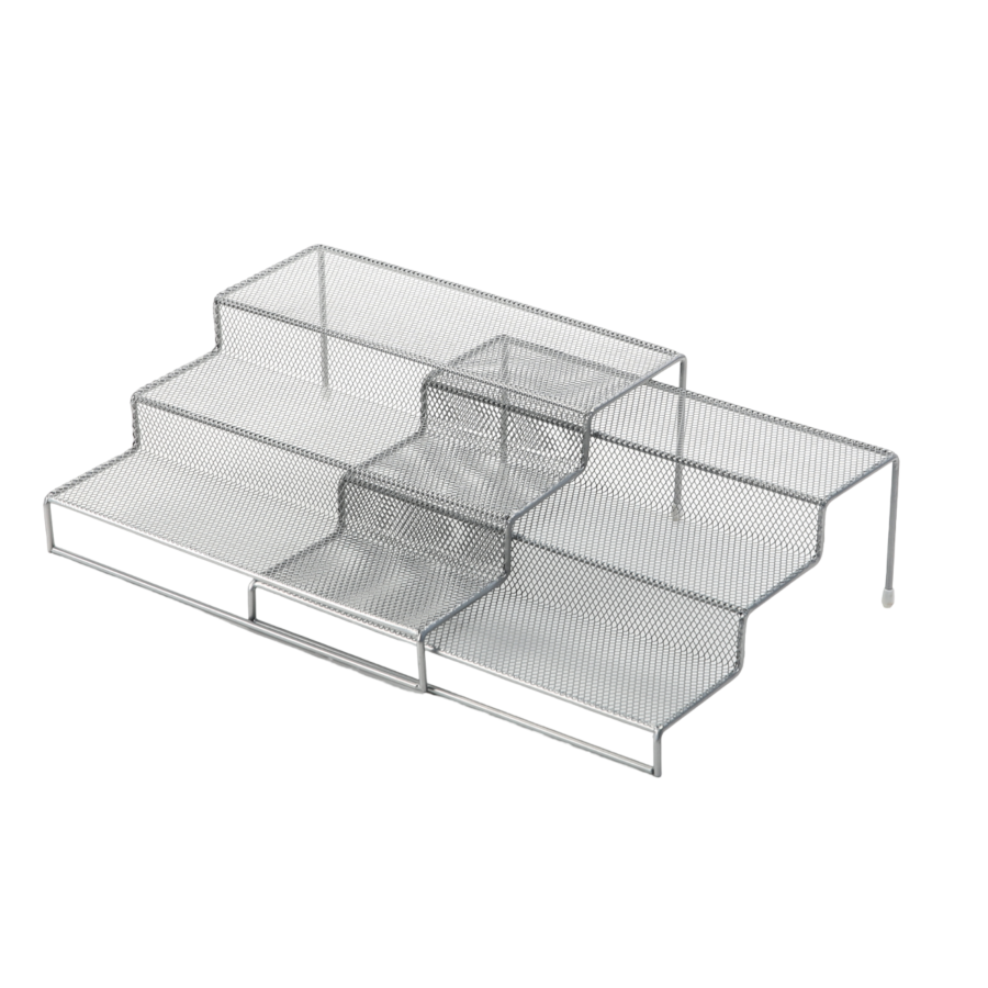 Organisateur en métal de deux pièces - Argenté Rangement cuisine