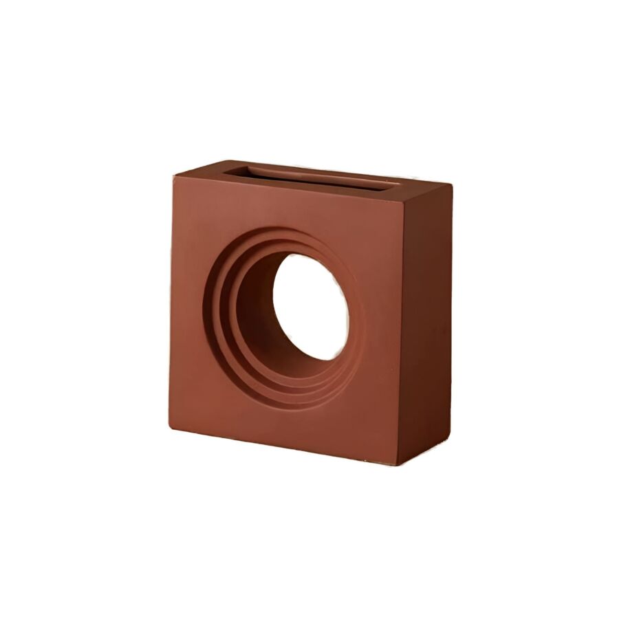 VASE En Céramique - Orange foncé Vases