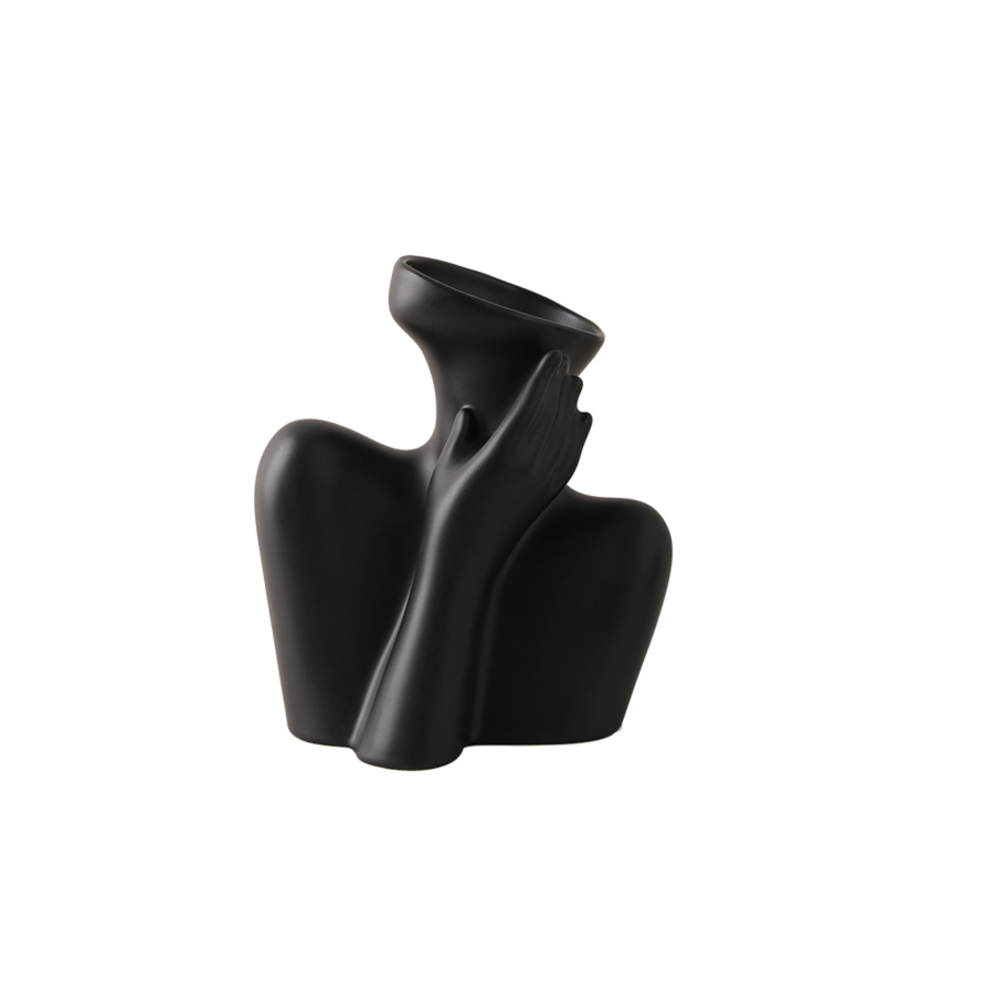 Vase Art Corporel 18cm - Noir Vases