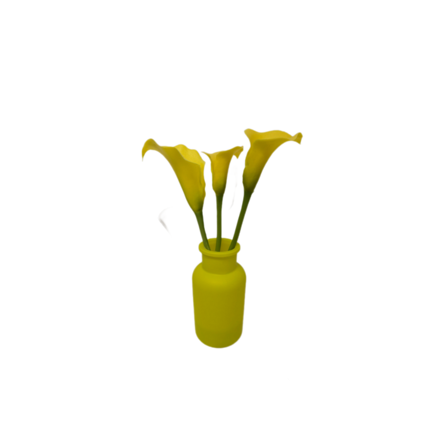 Plante LYS CALLA ARTIFICIELLE AVEC POT 20x20x28cm - Jaune Plantes et fleurs artificielles
