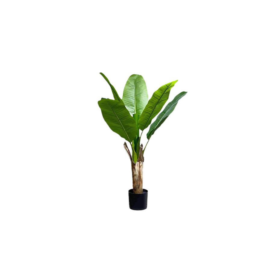 BANANIER ARTIFICIELLE AVEC POT 100cm - Blanc Plantes et fleurs artificielles