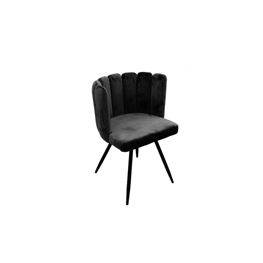 Fauteuil ARIEL VELOURS - Noir Fauteuil simple