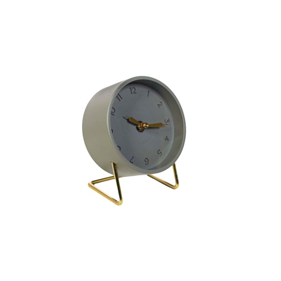 HORLOGE SUR PIED 12.3x15x11cm - Gris Décorations