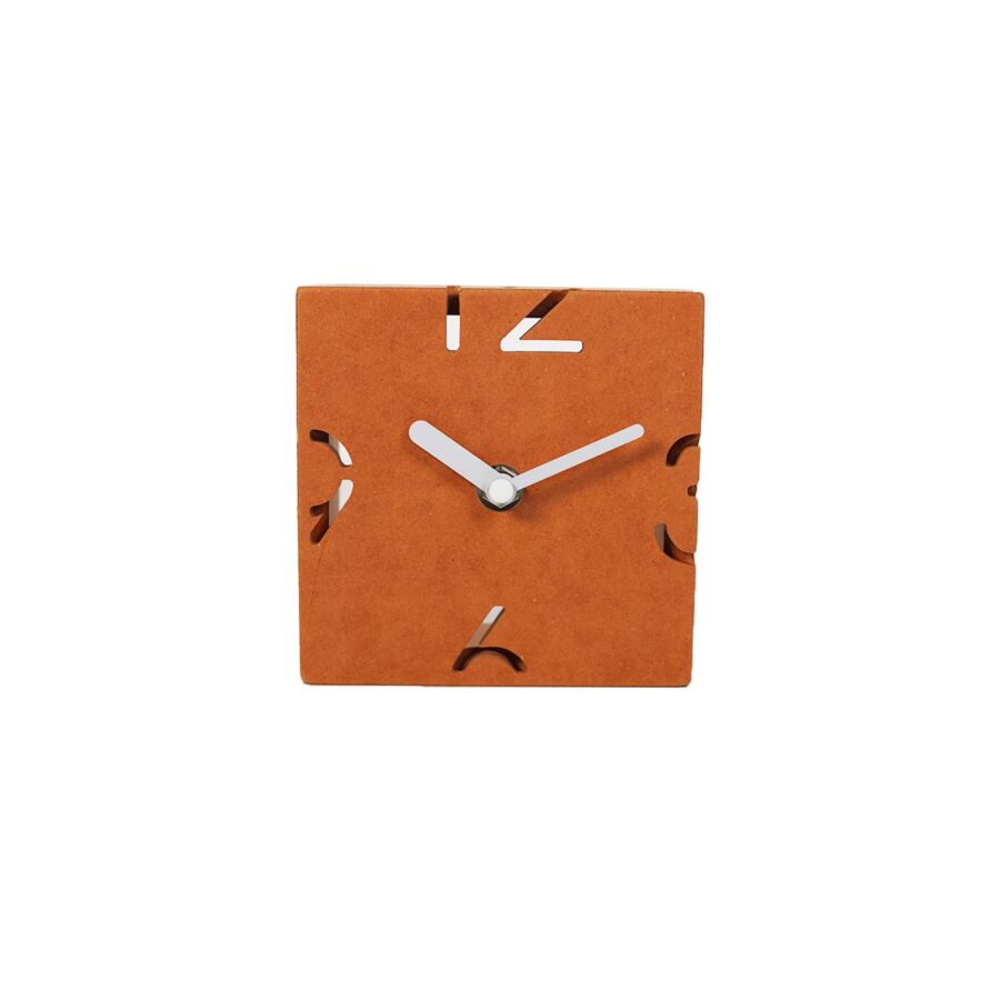 HORLOGE MURALE 12x4.5x12cm - Orange Horloges