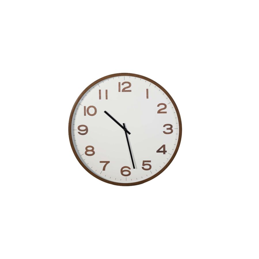 HORLOGE MURALE 50.8x5cm - Marron Horloges