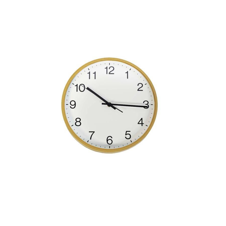 Horloge Murale 30.5x30.5x4cm - Beige Clair Horloges