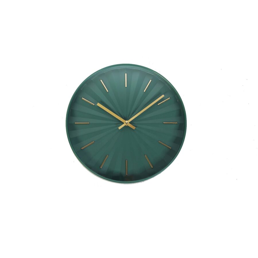 Horloge Murale 30.6x30.6x4.5cm - Vert foncé Horloges