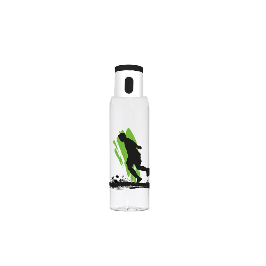 Bouteille d'eau 750 ml motif Joueur de football - Multicouleur Carafes