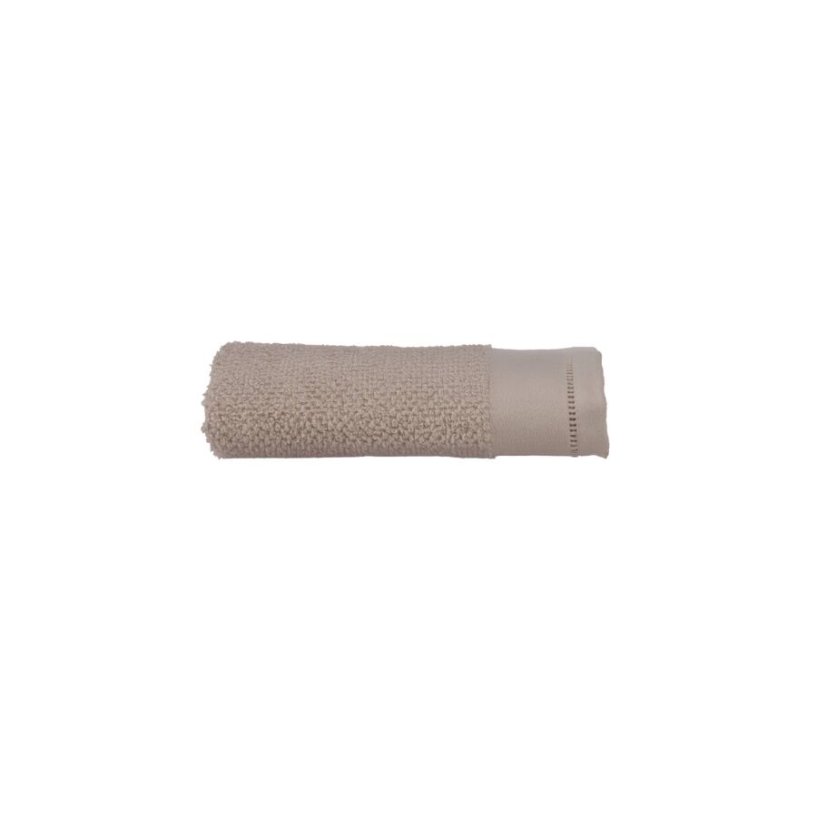 SERVIETTE BASIC 50x90 CM - Taupe Soldes été