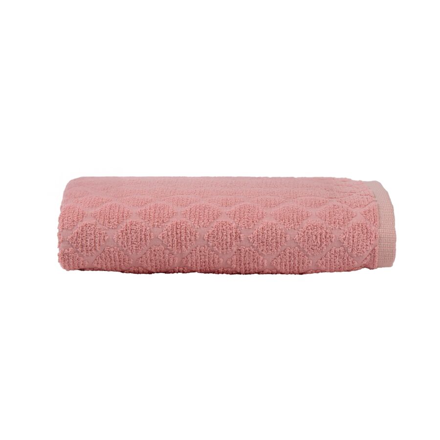 Serviette De Bain JAQUARD - Rose Textile