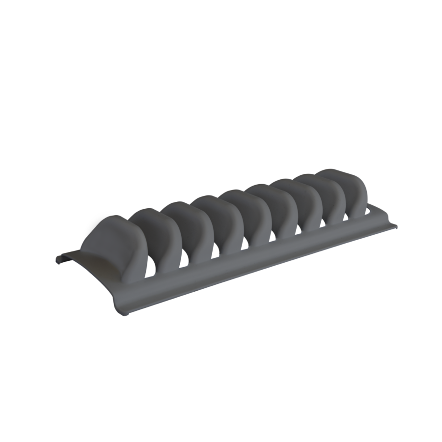 ÉGOUTTOIR À ASSIETTES À 8 CELLULES - Gris foncé Rangement cuisine