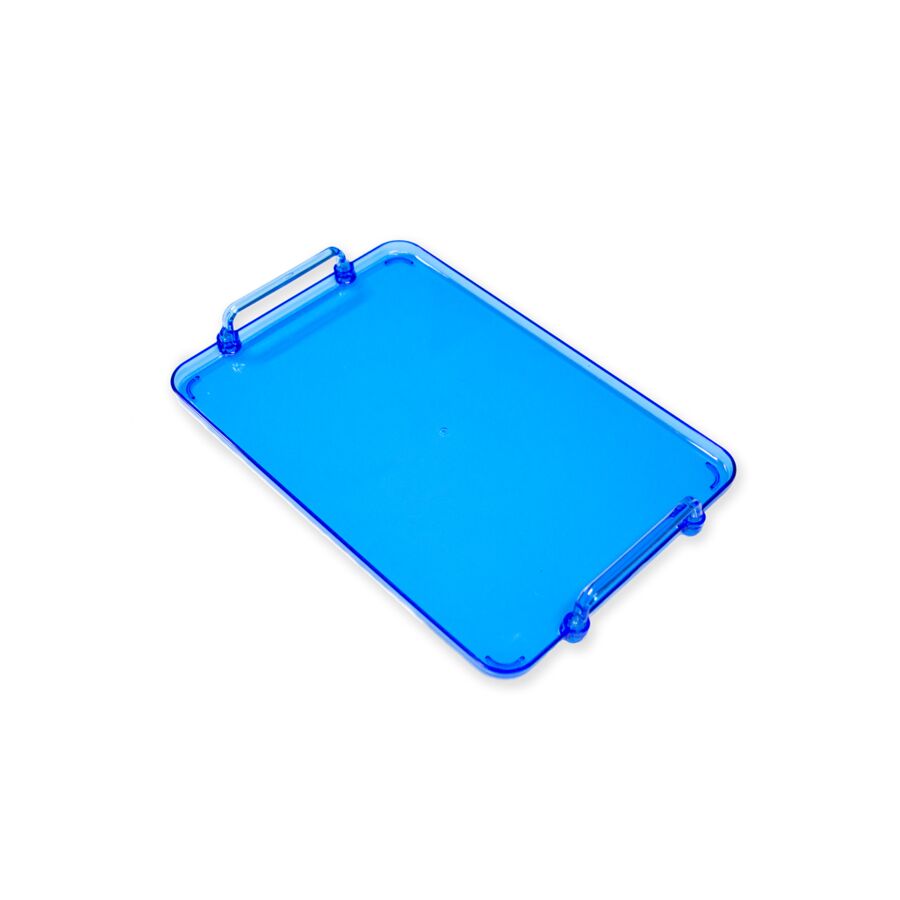 Plateau AURORA grand 38x26 cm - Bleu transparent Art de la table Ramadan