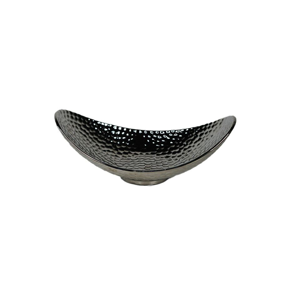 PLAT DECORATIVE ELEGANCE OVALE - ARGENTÉ Décorations