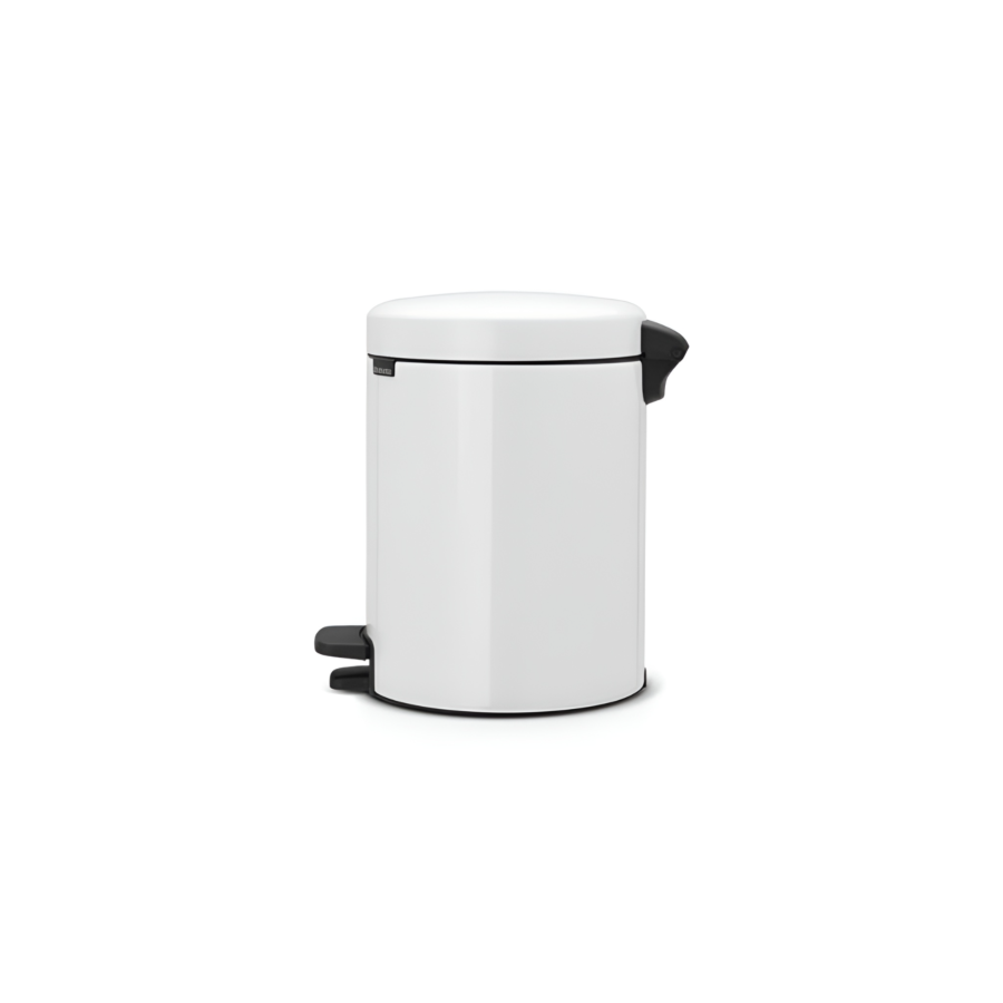 Poubelle à Pedale Newlcon 5L – blanc Poubelles de salle de bain