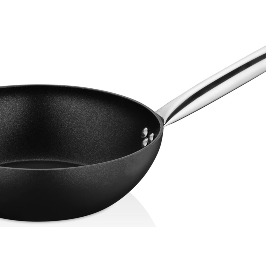 Wok Antiadhésif PROCHEF 28×8 cm - Noir Préparations culinaires Ramadan