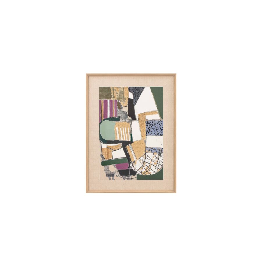 TABLEAUX ABSTRAIT AVEC CADRE 60x80x3,8 - Multicouleur Tableaux